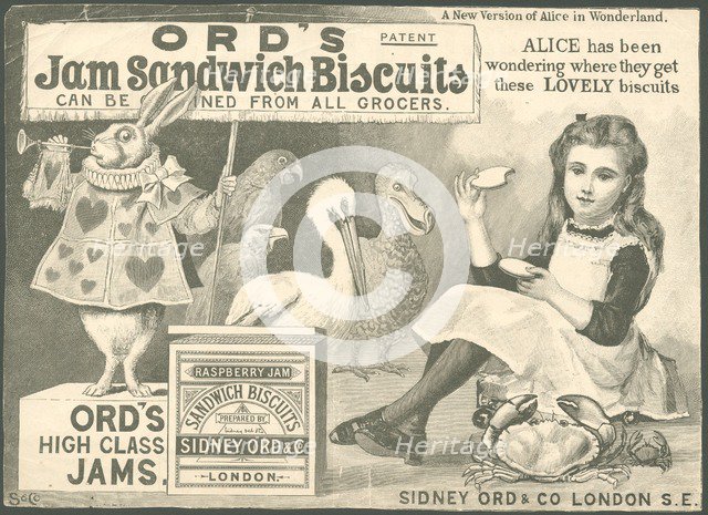 Sidney Ord Jam Sandwich Biscuit, 1890s. Artist: Unknown