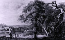 Woodcutters near a river, 1755(?) Artist: Paul Sandby