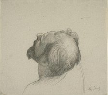 Study of Man's Upturned Head, c. 1878. Creator: Alexandre Cabanel.