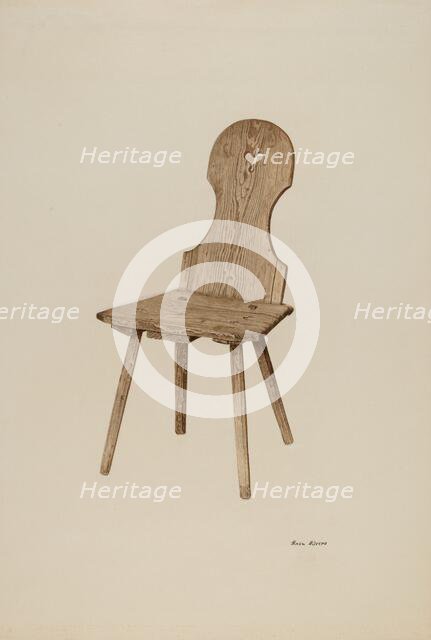 Gothic Chair, c. 1940. Creator: Rosa Rivero.