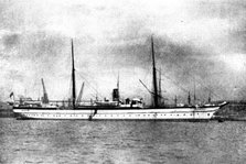 The Chinese Crisis: H.M.S. Humber, screw store-ship, British Squadron..., 1898. Creator: Symonds.