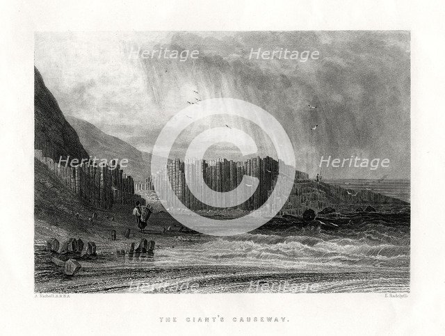The Giant's Causeway, County Antrim, Northern Ireland, 1884. Artist: Edward Radclyffe
