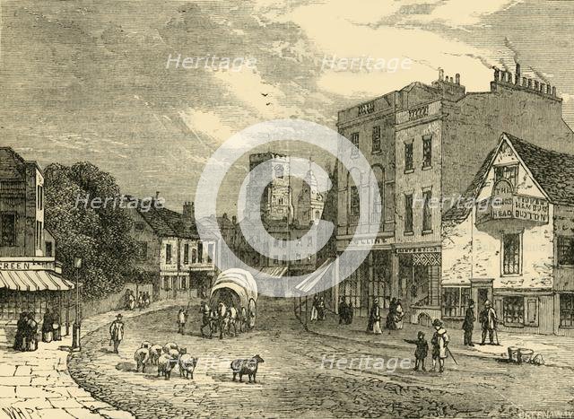 'Hackney, Looking Towards the Church, 1840', (c1876). Creator: Unknown.
