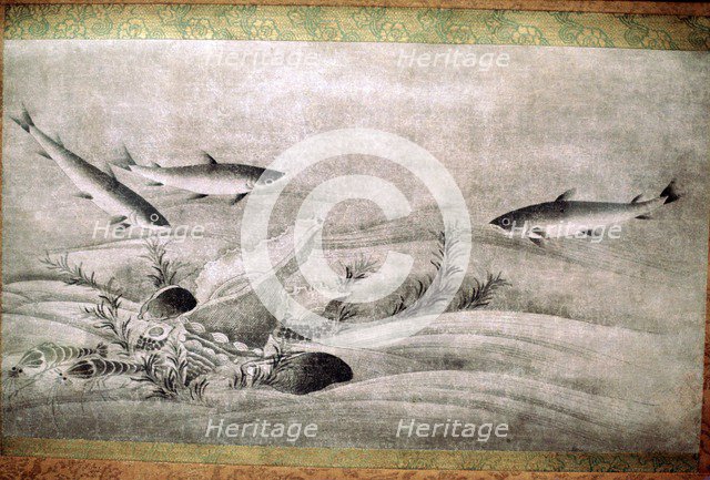 Japanese painting of fish. Artist: Unknown