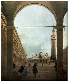 'The Piazza, Venice', c1756 (1956). Artist: Unknown