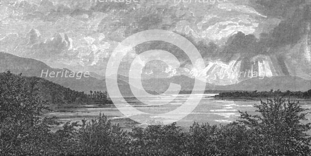 'View near Nynee Tal; Black Bear Shooting in the Himalayas', 1875. Creator: Unknown.