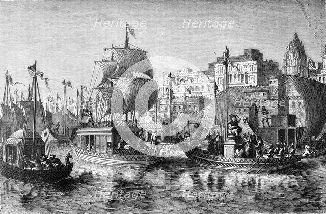 'Religious Festival at Benares', c1891. Creator: James Grant.