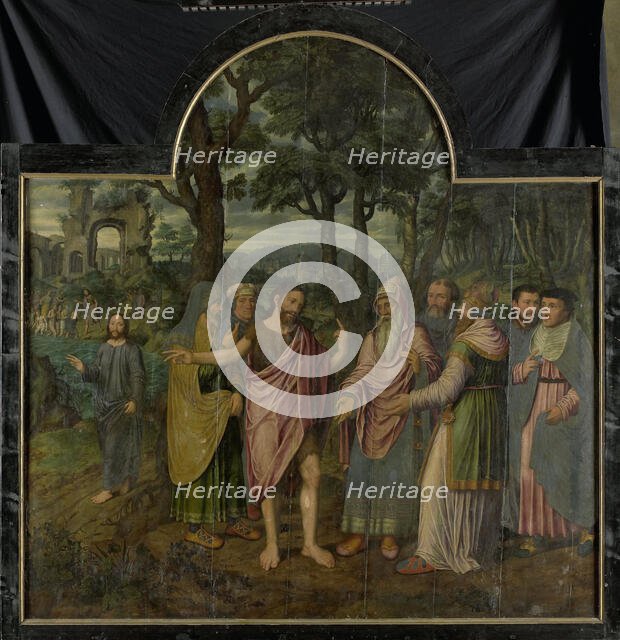 Triptych with Scenes from the Life of St John the Baptist, 1557. Creator: Jan van Coninxloo the Younger.