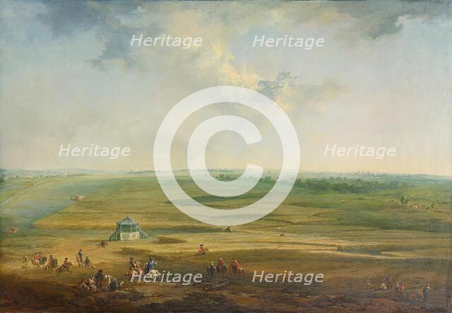 Laxenburg from Hayd-Lusthaus against Maria Lanzendorf, probably 1758. Creator: Johann Christian Brand.