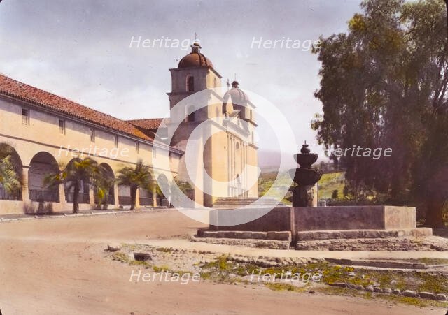 Santa Barbara Mission, 2201 Laguna Street, Santa Barbara, California, 1917. Creator: Frances Benjamin Johnston.