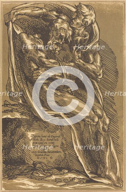 A Naked Man, Seated, with His Hands Tied, 1782. Creator: John Skippe.