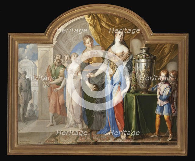 Sophonisbe Drinking Poison, 1653. Creator: Isaac Moillon.