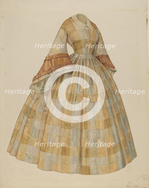 Dress, c. 1938. Creator: Julie C Brush.