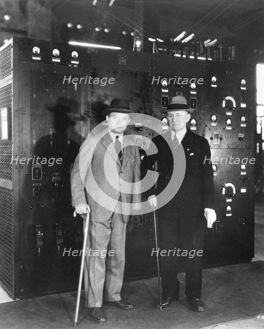 Guglielmo Marconi and David Sarnoff, 1933. Artist: Unknown