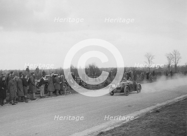 BNC of RO Mitchell competing in the Inter-Varsity Speed Trial, Eynsham, Oxfordshire, 1932. Artist: Bill Brunell.