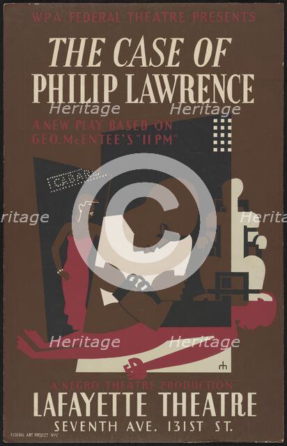 The Case of Philip Lawrence 2, New York, 1937. Creator: Unknown.