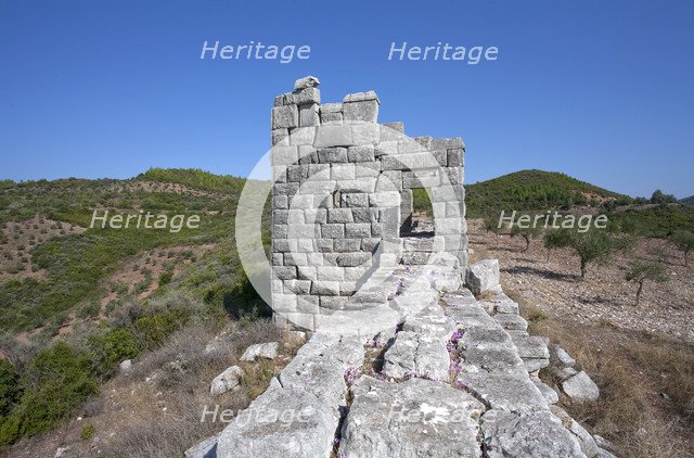 The walls of Messene, Greece. Artist: Samuel Magal