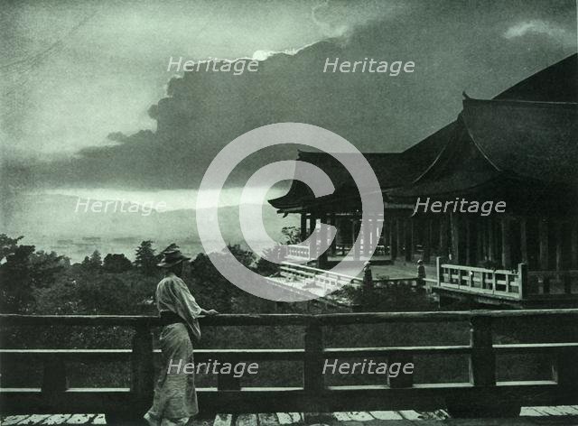 'Moonlight at Kiyomizu-Dera', 1910. Creator: Herbert Ponting.