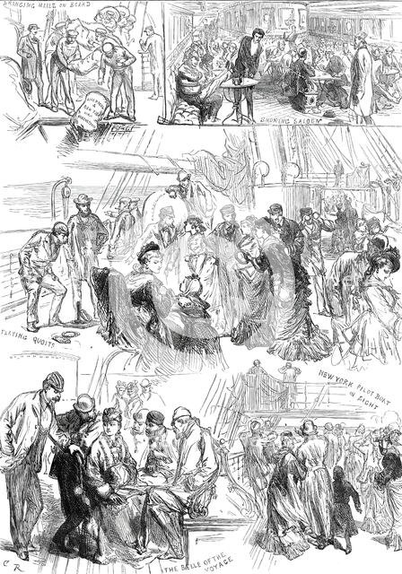 On the Way to the Philadelphia Exhibition, 1876. Creator: C.R..