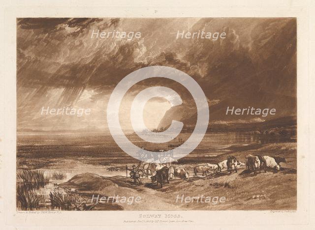 Solway Moss (Liber Studiorum, part XI, plate 52), January 1, 1816. Creator: JMW Turner.