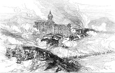 The Civil War in Spain: bombardment of Hernani, 1874. Creator: Unknown.