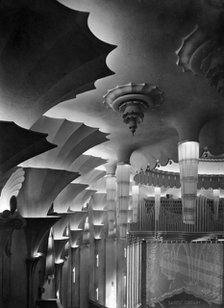 The auditorium of the New Victoria Cinema in Vauxhall Bridge Road, London., 1930. Artist: Herbert Felton
