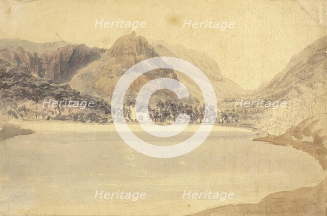 Grassmere Lake and Church, c1870s, Creator: JMW Turner.