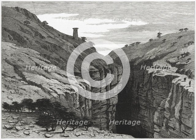 British-Afghan war, watchtower in the Khyber Pass on the Afghan border with India.