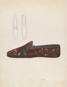 Woman's Slipper, c. 1936. Creator: Nancy Crimi.