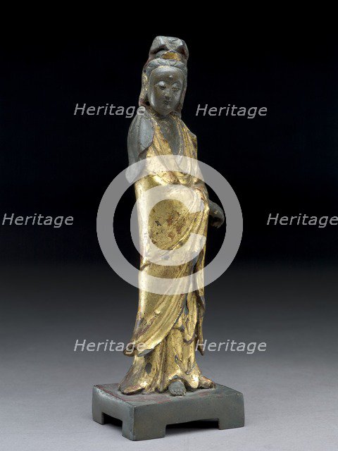 Standing figure of the bodhisattva Guanyin, 17th - 18th century. Artist: Unknown.