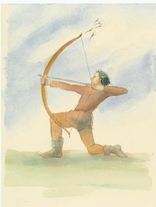 A medieval archer, 2004. Creator: Judith Dobie.