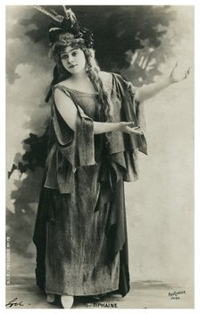 Tiphaine, French actress, late 19th or early 20th century(?). Artist: Unknown