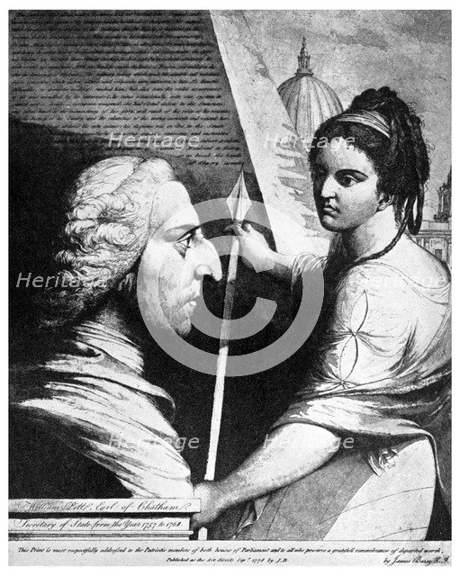 William Pitt, Earl of Chatham, British politician, 18th century (1956). Artist: Unknown