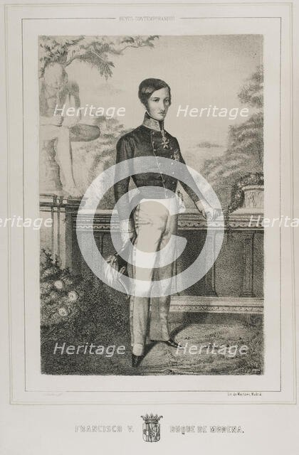 Francis V, (1819-1875), Duke of Modena and Reggio, (1846-1859), 1852.  Creator: Adolfo Martinez.