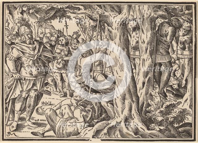 Christ Tells His Disciples of the Last Judgment, published 1630. Creator: Christoph Maurer.