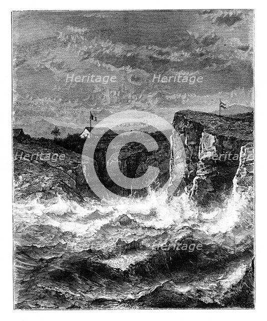 On the Coast, Angola, 19th century.Artist: T Weber