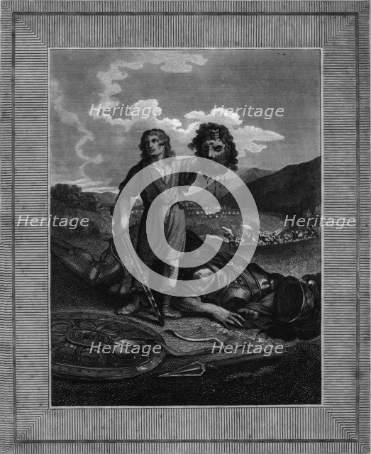 David's victory over Goliath, (early 19th century). Creator: Warren.