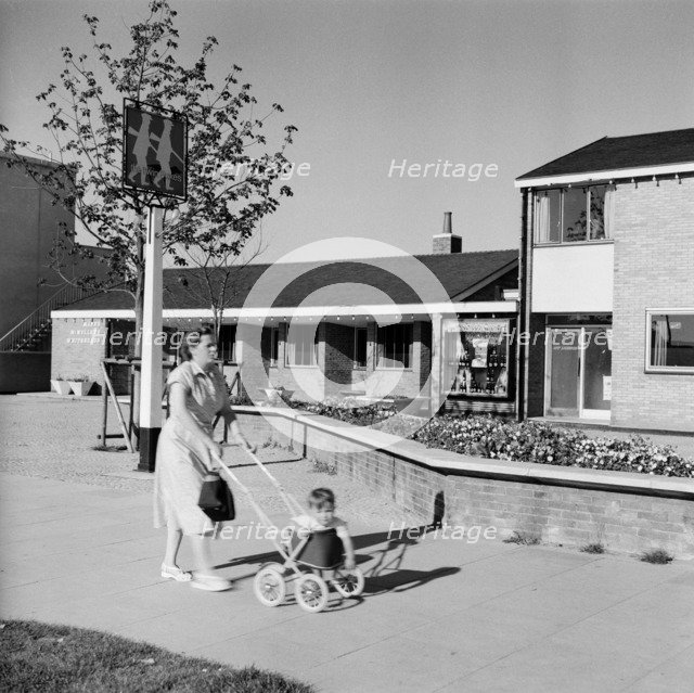 The Twin Foxes public house, Stevenage, Hertfordshire, 1950s-1960s. Creator: Eric de Maré.
