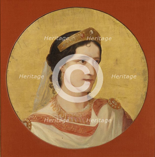 Élisa Rachel as Phèdre. Artist: Anker, Albert (1831-1910)