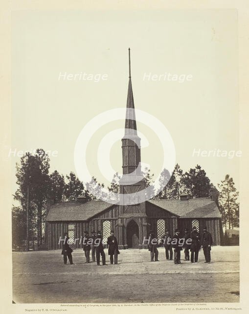 Poplar Grove Church, 1860/64. Creator: Alexander Gardner.
