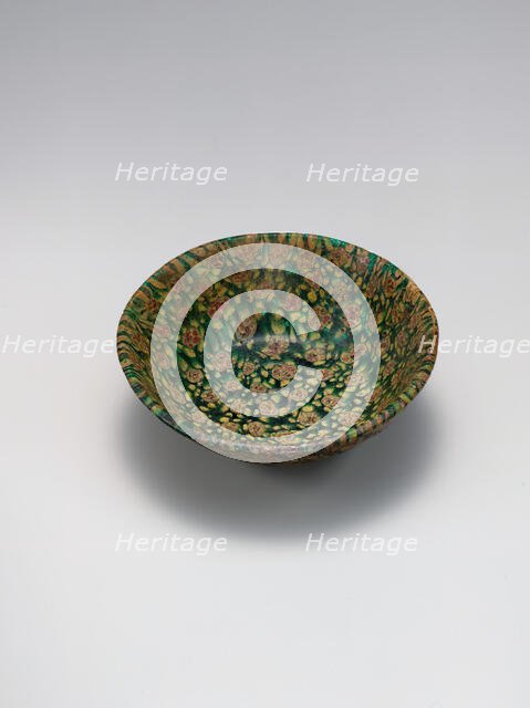 Glass Bowl in Millefiori Technique, Probably Iraq, 9th century. Creator: Unknown.