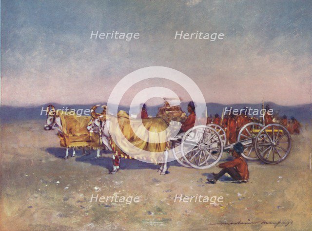 'The Gold and Silver Cannons of Baroda, 1903. Artist: Mortimer L Menpes.