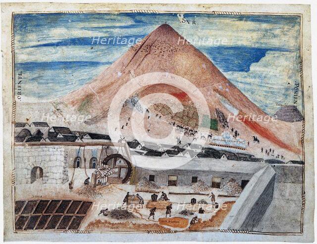 The Silver Mine at Potosí, c1585. Creator: Anonymous ().