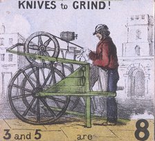 'Knives to Grind!', Cries of London, c1840. Artist: TH Jones