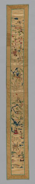Fragment (Sleeve Band), China, Qing dynasty (1644-1911), 1850/75. Creator: Unknown.