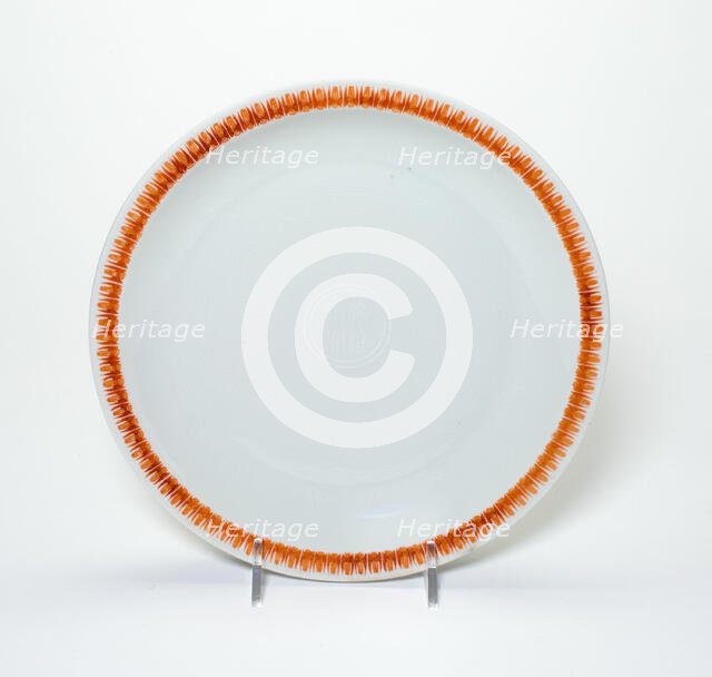 Plate with Bats and Dragons, Qing dynasty (1644-1911), Kangxi reign (1662-1722). Creator: Unknown.