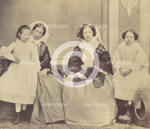 Elise Höusermann, Hermine, Marie and Marie Antoine, 1850s-60s. Creator: Franz Antoine.