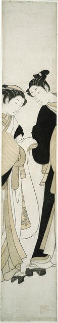 Two Komuso, c. 1768/69. Creator: Suzuki Harunobu.