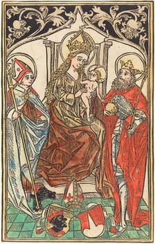 The Madonna and Child Enthroned, with Saints Corbinian and Sigismund, 1492. Creator: Unknown.