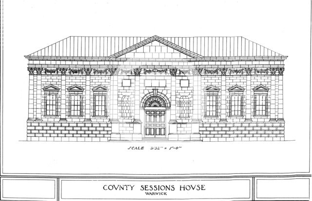 County Sessions House, Warwick, Warwickshire, 1924. Artist: Unknown.
